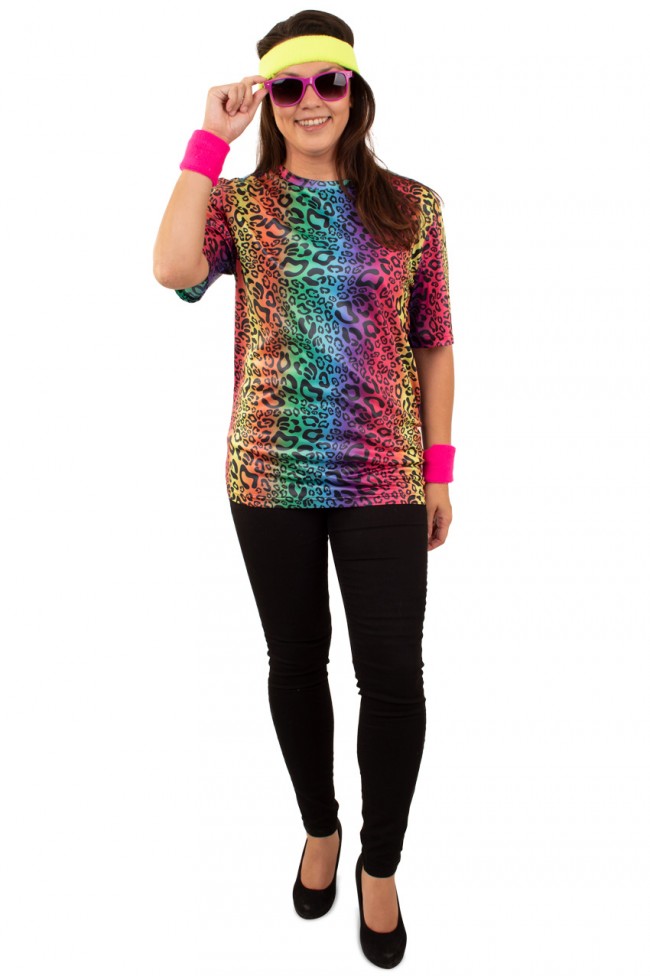verkoop - attributen - Kledij - Tshirt panter neon vrouw